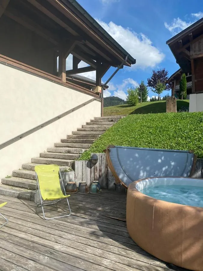 Chalet Amitie Familial De Luxe Avec Jacuzzi, A 150 M Des Pistes De Ski De La Turche, Parking Prive, Wifi Fibre, Cheminee Avec Bois, Les Gets